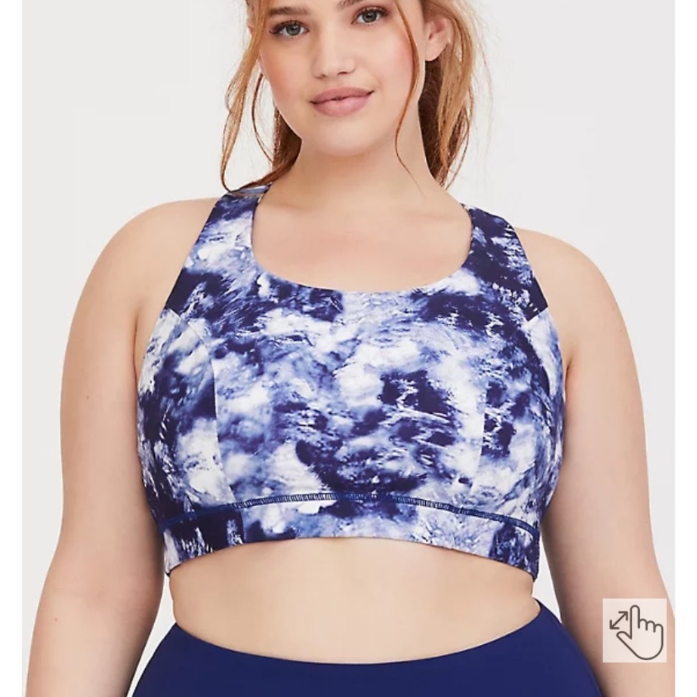 Torrid tie dye sports bra